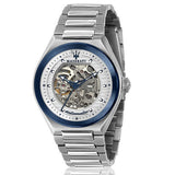Maserati Triconic Automatic Skeleton Grey Dial Silver Steel Strap Watch For Men - R8823139002 Buy Now By Maserati