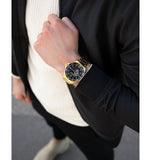 Maserati SFIDA Black Dial Yellow Gold Toned Stainless Steel Watch For Men - R8823140003 Buy Now By Maserati