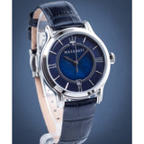 Maserati Epoca Blue Dial Blue Leather Strap Watch For Women - R8851118502 Buy Now By Maserati