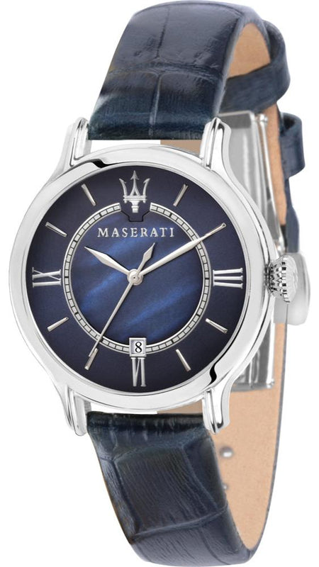 Maserati Epoca Blue Dial Blue Leather Strap Watch For Women - R8851118502 Buy Now By Maserati