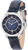 Maserati Epoca Blue Dial Blue Leather Strap Watch For Women - R8851118502 Buy Now By Maserati