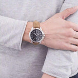 Maserati Successo Black Dial Beige Leather Strap Watch For Men - R8851121004 Buy Now By Maserati