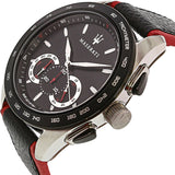 Maserati Traguardo Black Dial Black Leather Strap Watch For Men - R8871612028 Buy Now By Maserati