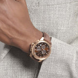 Maserati Successo Brown Dial Brown Leather Strap Watch For Men - R8871621004 Buy Now By Maserati