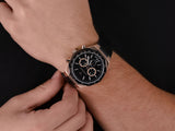 Maserati Stile Black Matte Dial Black Leather Strap Watch For Men - R8871642001 Buy Now By Maserati