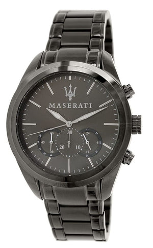 Maserati Traguardo Gun Metal Dial Grey Steel Strap Watch For Men - R8873612002 Buy Now By Maserati