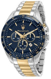 Maserati Traguardo Chronograph Limited Edition Blue Dial Two Tone Steel Strap Watch For Men - R8873612046 Buy Now By Maserati