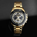 Maserati Traguardo Skeleton Black Dial Gold Steel Strap Watch For Men - R8873612058 Buy Now By Maserati