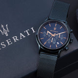 Maserati Epoca Analog Blue Dial Blue Mesh Bracelet Watch For Men - R8873618010 Buy Now By Maserati