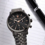 Maserati Epoca Limited Edition Chronograph Black Dial Black Steel Strap Watch For Men - R8873618019 Buy Now By Maserati