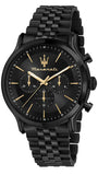 Maserati Epoca Chronograph Limited Edition Black Dial Black Steel Strap Watch For Men - R8873618020 Buy Now By Maserati