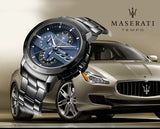 Maserati Ingegno Tachymeter Blue Dial Black Steel Strap Watch For Men - R8873619001 Buy Now By Maserati