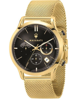 Maserati Ricordo Chronograph Black Dial Stainless Steel Mesh Bracelet Watch For Men - R8873633003 Buy Now By Maserati