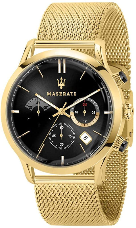 Maserati Ricordo Chronograph Black Dial Stainless Steel Mesh Bracelet Watch For Men - R8873633003 Buy Now By Maserati