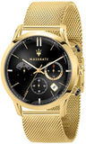 Maserati Ricordo Chronograph Black Dial Stainless Steel Mesh Bracelet Watch For Men - R8873633003 Buy Now By Maserati
