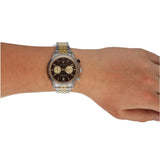 Maserati Legend Chronograph Brown Dial Two Tone Steel Strap Watch For Men - R8873638003 Buy Now By Maserati