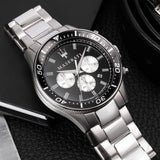Maserati SFIDA Chronograph Black Dial Silver Steel Strap Watch For Men - R8873640004 Buy Now By Maserati