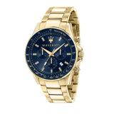 Maserati SFIDA Analog Blue Dial Gold Stainless Steel Watch For Men - R8873640008 Buy Now By Maserati