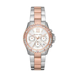 Michael Kors Everest Chronograph White Dial Two Tone Steel Strap Watch For Women - MK7214 Buy Now By Michael Kors