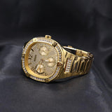 Guess Duchess Quartz Gold Dial Gold Steel Strap Watch For Women - GW0558L2 Buy Now By Guess