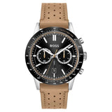 Hugo Boss Allure Black Dial Brown Leather Strap Watch for Men - 1513964 Buy Now By Hugo Boss