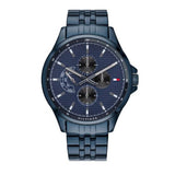 Tommy Hilfiger Shawn Quartz Blue Dial Blue Steel Strap Watch for Men - 1791618 Buy Now By Tommy Hilfiger