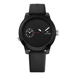 Tommy Hilfiger Denim Black Dial Black Rubber Strap Watch for Men - 1791326 Buy Now By Tommy Hilfiger