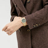 Michael Kors Camille Multifunction Green Dial Gold Steel Strap Watch For Women - MK6981 Buy Now By Michael Kors