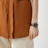 Michael Kors Everest Chronograph Black Dial Two Tone Steel Strap Watch For Women - MK7209 Buy Now By Michael Kors