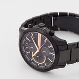 Armani Exchange Chronograph Black Dial Black Steel Strap Watch For Men - AX2429 Buy Now By Armani Exchange