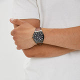 Fossil Everett Chronograph Grey Dial Brown Leather Strap Watch for Men - FS5799 Buy Now By Fossil