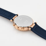 Guess Solistice Diamonds Roe Gold Dial Black Rubber Strap Watch for Women - GW0484L2 Buy Now By Guess