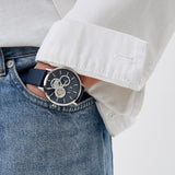 Armani Exchange Cayde Chronograph Blue Dial Blue Leather Strap Watch for Men - AX2746 Buy Now By Armani Exchange