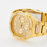 Guess Duchess Quartz Gold Dial Gold Steel Strap Watch For Women - GW0558L2 Buy Now By Guess