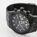 Guess Continental Chronograph Black Dial Black Mesh Strap Watch For Men - GW0582G3 Buy Now By Guess