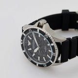 Emporio Armani Meccanico Automatic Black Dial Black Silicone Strap Watch For Men - AR60062 Buy Now By Emporio Armani