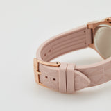 Michael Kors Mini Lennox Three-Hand Rose Gold Dial Pink Silicone Strap Watch For Women - MK7282 Buy Now By Michael Kors