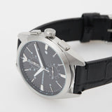 Emporio Armani Claudio Chronograph Black Dial Black Leather Strap Watch For Men - AR11542 Buy Now By Emporio Armani
