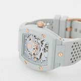 Philipp Plein The Skeleton White Dial White Silicone Strap Watch for Men - PWVBA0123 Authentic Buy Shop Now