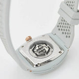 Philipp Plein The Skeleton White Dial White Silicone Strap Watch for Men - PWVBA0123 Authentic Buy Shop Now
