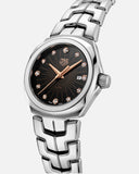 Tag Heuer Link Quartz Black Dial Silver Steel Strap Watch for Women - WBC131F.BA0649 Buy Now By Tag Heuer