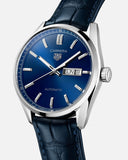 Tag Heuer Carrera Day Date Blue Dial Blue Leather Strap Watch for Men - WBN2012.FC6502 Buy Now By Tag Heuer