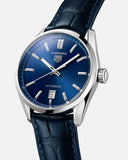 Tag Heuer Carrera Date Blue Dial Blue Leather Strap Watch for Men - WBN2112.FC6504 Buy Now By Tag Heuer