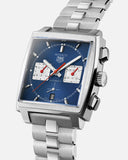 Tag Heuer Monaco Automatic Chronograph Blue Dial Silver Steel Strap Watch for Men - CBL2111.BA0644 Buy Now By Tag Heuer