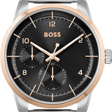 Hugo Boss Sophio Black Dial Silver Mesh Bracelet Watch for Men -1513961 Buy Now By Hugo Boss