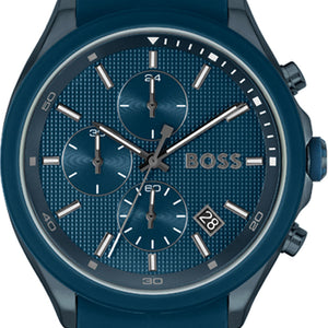 Hugo Boss Velocity Chronograph Blue Dial Blue Rubber Strap Watch For Men - 1514061 Buy Now By Hugo Boss