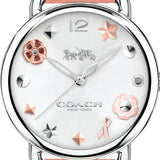 Coach Tatum White Dial Pink Leather Strap Watch For Women - 14502799 Buy Now By Coach