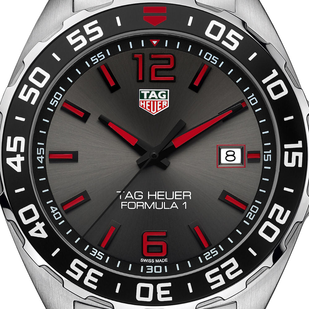 Tag Heuer Formula 1 Quartz Anthracite Dial Silver Steel Strap Watch for Men - WAZ1018.BA0842 Buy Now By Tag Heuer