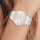 Tommy Hilfiger Monica Multifunction Chronograph Pink Dial Silver Steel Strap Watch For Women - 1782590 Buy Now By Tommy Hilfiger