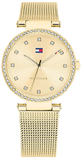 Tommy Hilfiger Lynn Quartz Gold Dial Gold Mesh Bracelet Watch For Women - 1781864 Buy Now By Tommy Hilfiger